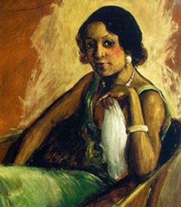 Painting of Woman with hat