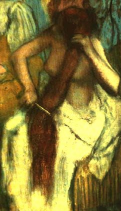 Degas painting with Long Hair being cared for
