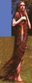 Diane Witt circa 1993 with floor length hair
